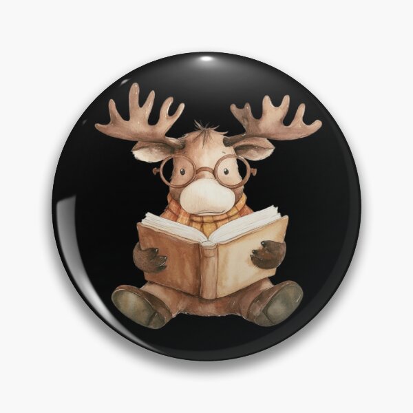 Item preview, Moose Reading a Book designed and sold by hrendika.