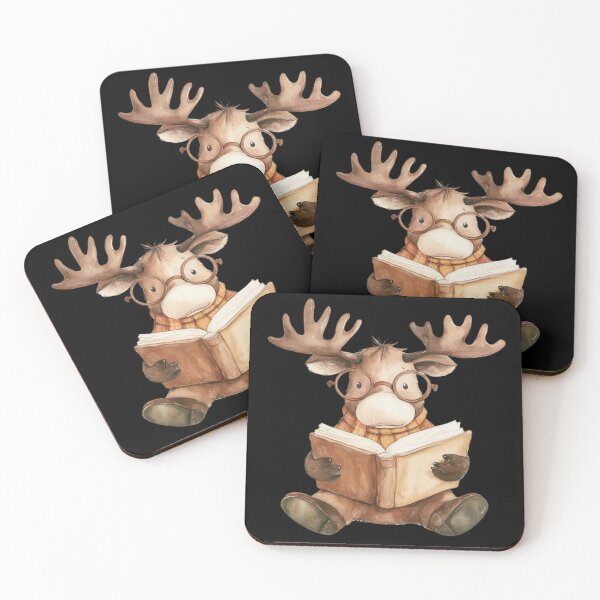Item preview, Moose Reading a Book designed and sold by hrendika.