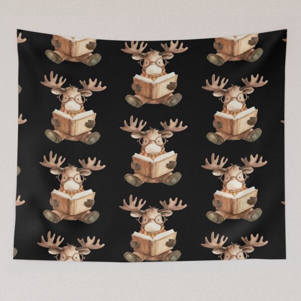 Item preview, Moose Reading a Book designed and sold by hrendika.