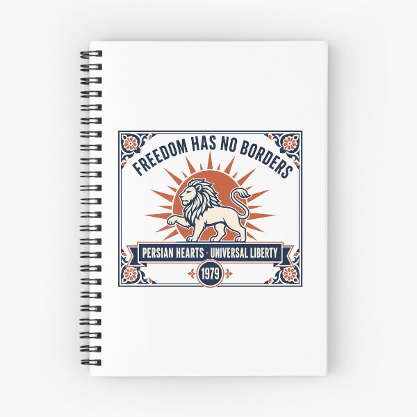 Item preview, Freedom Has No Borders — Persian Lion Retro Badge designed and sold by Art&Fun.