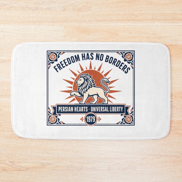 Item preview, Freedom Has No Borders — Persian Lion Retro Badge designed and sold by Art&Fun.
