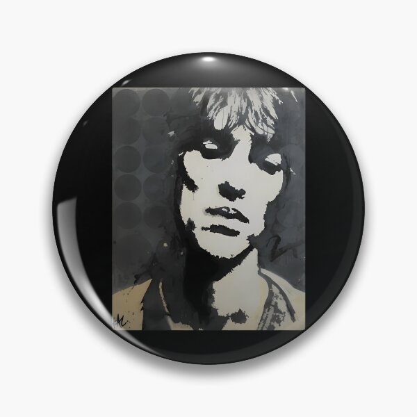 Item preview, Monochromes Stencils Portraits with Circles  designed and sold by satosakaa.