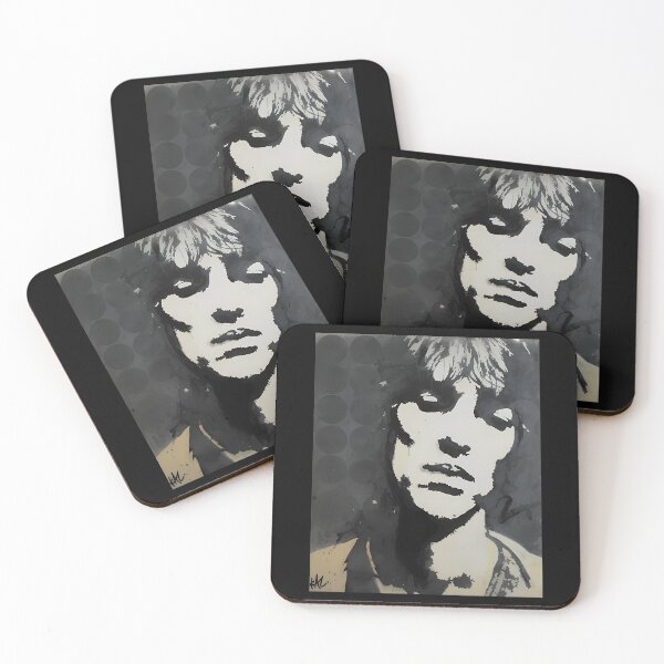 Item preview, Monochromes Stencils Portraits with Circles  designed and sold by satosakaa.