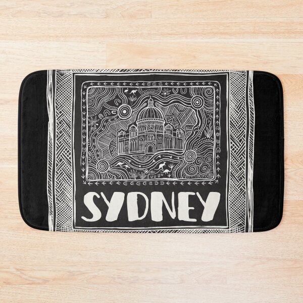 Item preview, Sydney Queen Victoria Building Indigenous Australian Aboriginal Dot Art Print designed and sold by FreiherrPK.