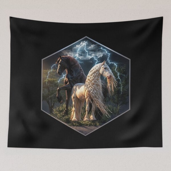 Item preview, Wild Horses (Storm in the Sky) designed and sold by Tripp Art Studio.