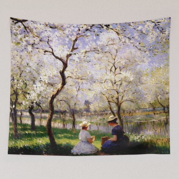 Aperçu de l'œuvre Le printemps à Giverny créée et vendue par artdesignsnow.