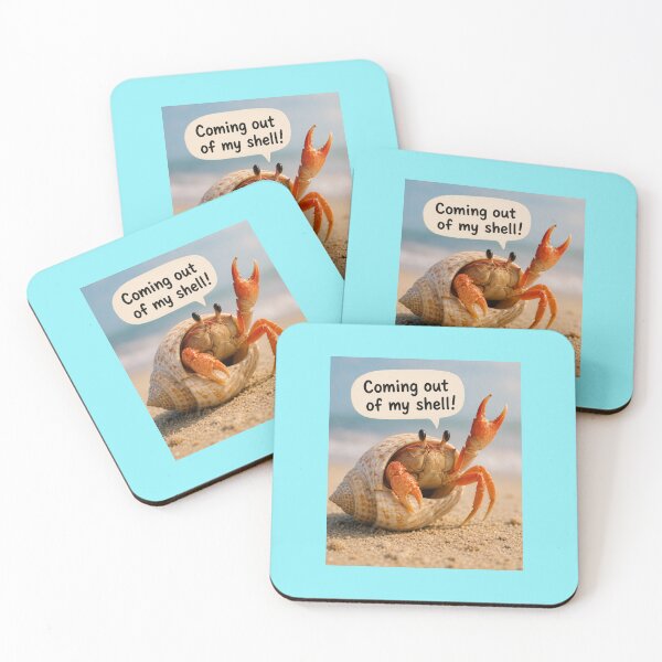 Item preview, Coming Out of My Shell Funny Hermit Crab designed and sold by CJLindy.