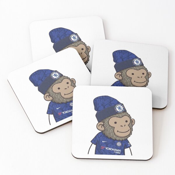 Item preview, Title: Cute Chelsea Fan Monkey Cartoon Art designed and sold by annaarthk.