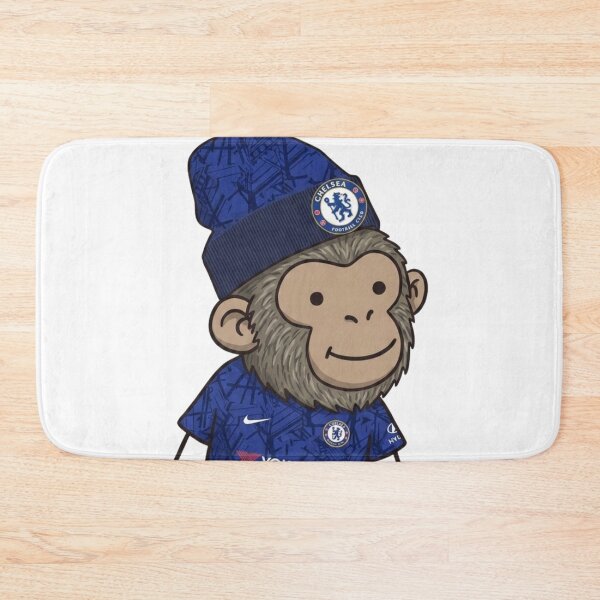Item preview, Title: Cute Chelsea Fan Monkey Cartoon Art designed and sold by annaarthk.