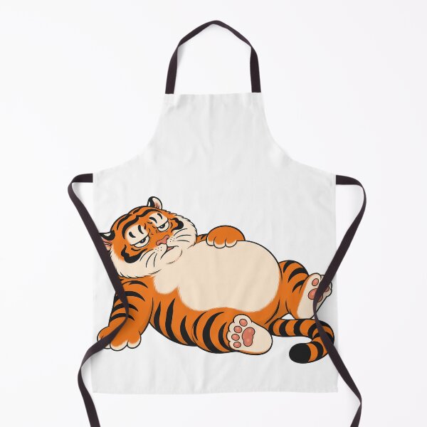 Item preview, Chubby Tiger Lazy Lounging Big Belly designed and sold by aigcx.