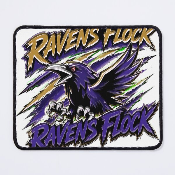Item preview, Ravens Flock Purple Gold Bird Art designed and sold by MKatney.