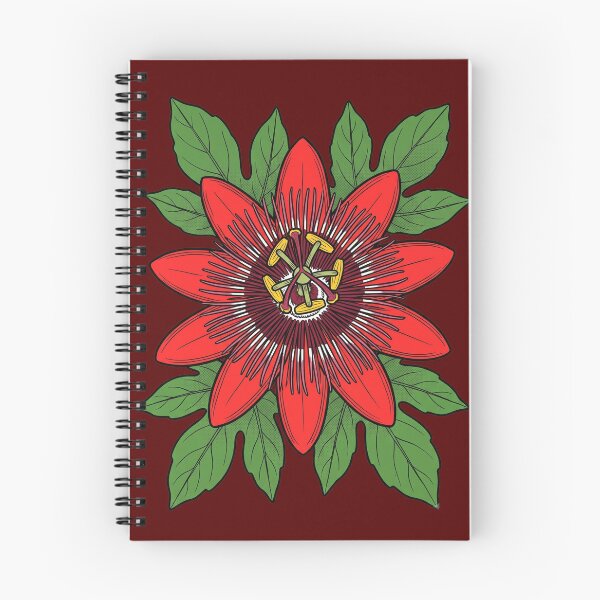 Item preview, Scarlet Passion Flower Passiflora Coccinea Pop Art Botanical Print designed and sold by FreiherrPK.