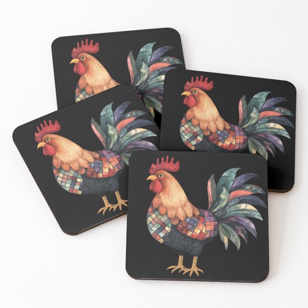 Item preview, Colorful Mosaic Rooster designed and sold by hrendika.