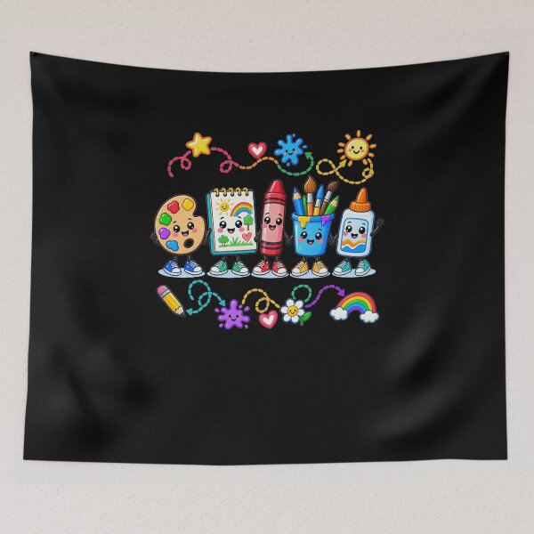 Item preview, Funny Cute Art Teacher Class Doodles School Crafts Art designed and sold by elderberry.