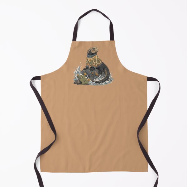 Item preview, Marine Iguana in Cactus Sweater – Funny Coastal Reptile designed and sold by SilentPowerArt.