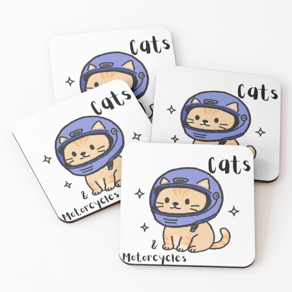 Item preview, Cats & Motorcycles Sticker | Orange Cat Biker | Cute Motorcycle Sticker | Funny Cat Lover Gift | Biker Gift designed and sold by MartynaMakes.