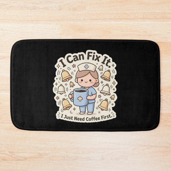 Item preview, I Can Fix It I Just Need Coffee First Funny Nurse Coffee Humor Healthcare Gift designed and sold by kuwagatamushi.