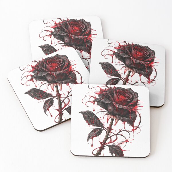 Item preview, VAMPIRE KISS – Gothic Rose Vampire Glitch Design designed and sold by UnglaublichGut.