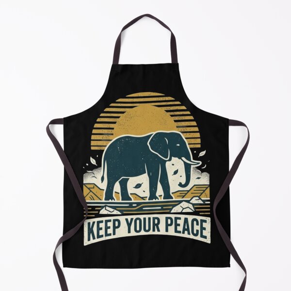 Item preview, Stoic Elephant – Keep Your Peace Philosophy Artwork designed and sold by Dogandesighn.