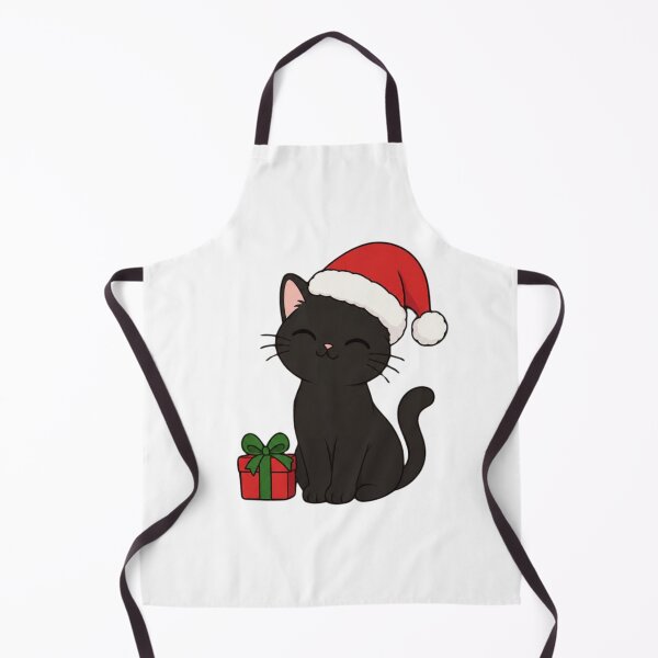 Item preview, Cute Black Cat Christmas Gift – Santa Hat Kitty designed and sold by teeNova Wear.