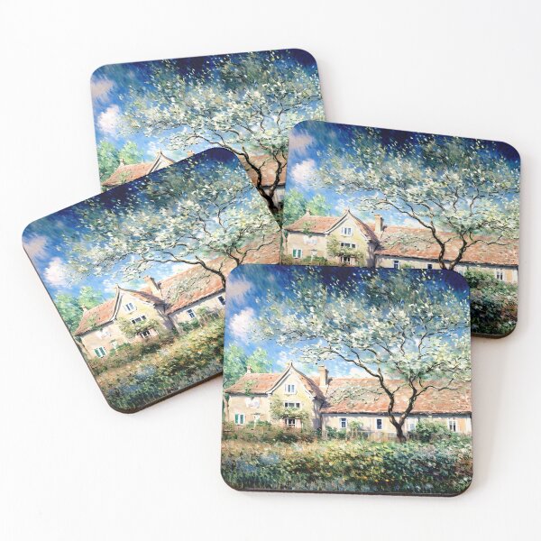 Aperçu de l'œuvre Prairie de Giverny, printemps créée et vendue par artdesignsnow.