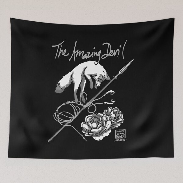 Item preview, Amazing Devil Fox Spear Line Art  designed and sold by Andreahuebos.