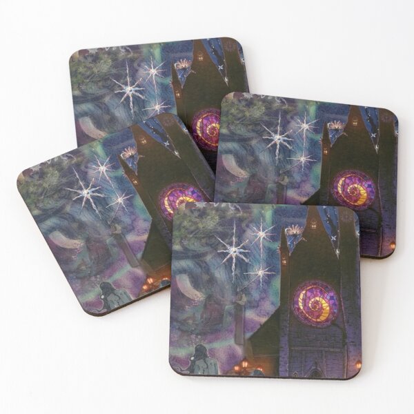 Item preview, Gothic Cathedral & Siren Sea - Whimsigoth Dark Fantasy Collage designed and sold by BrontesWhimsyStore.