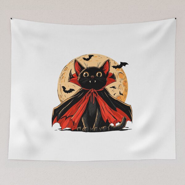 Item preview, Vampire Cat: The Cute Horror of the Night designed and sold by filou designs.