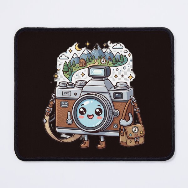 Item preview, Kawaii Travel Camera Character Illustration designed and sold by Tinydoodlenest .