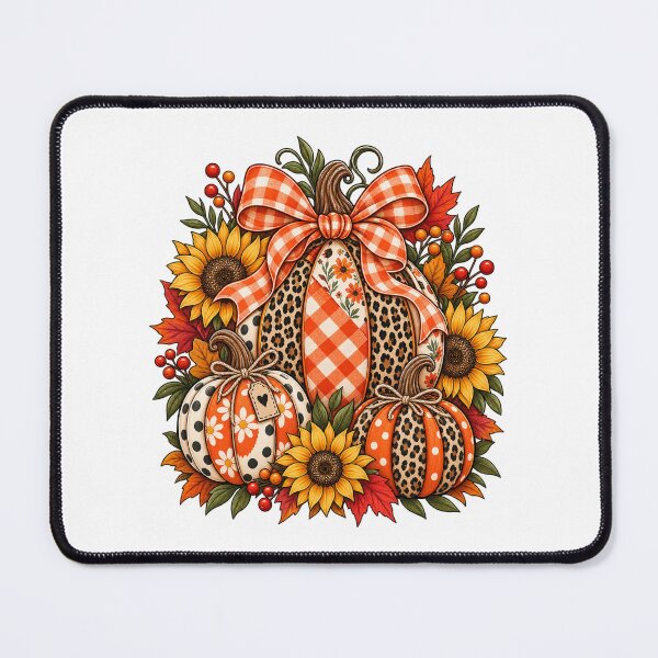 Item preview, Fall Thanksgiving Pumpkin Leopard Sunflower Coquette Bow designed and sold by afr-saad.