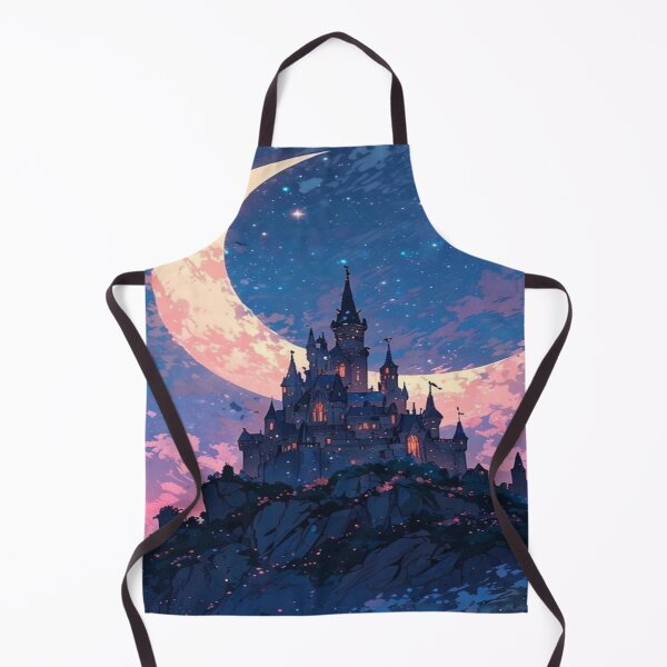 Item preview, Magical Night Castle Starry Sky Artwork  designed and sold by NivyasArtistry.