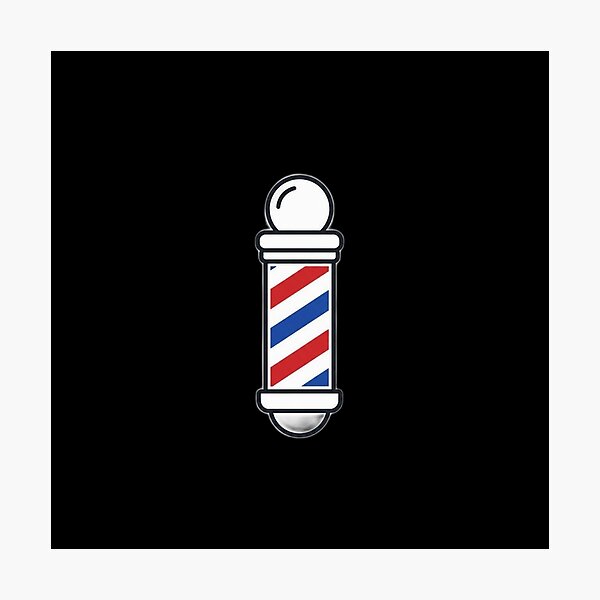 Item preview, Classic Barber Pole Minimalist Vector Icon Art designed and sold by Barber MD Culture.
