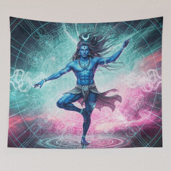 Item preview, Shiva Cyberpunk Spiritual Art - 2026 Visionary Faith designed and sold by The Sensing Room.