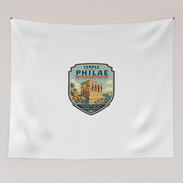 Item preview, Temple Of Philae Agilika Island Nubian Heritage Sacred Isle Ancient Egypt Aswan Egypt Travel History designed and sold by Star3NowForMe.