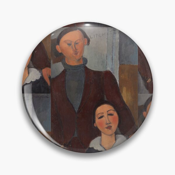 Item preview, Jacques and Berthe Lipchitz by Amedeo Modigliani: Modernist Portrait Poster designed and sold by artofuniverse.