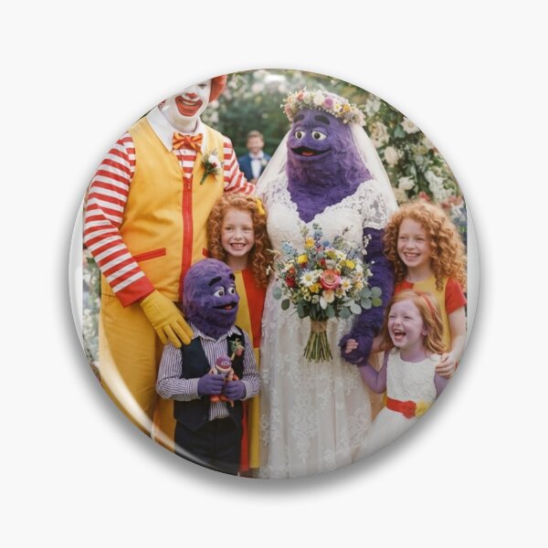 Item preview, Grimace Ronald mcdonald love wedding meme memes funny parody birthday christmas  designed and sold by CheeseBlueprint.