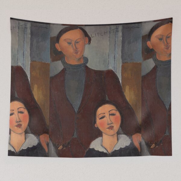 Item preview, Jacques and Berthe Lipchitz by Amedeo Modigliani: Modernist Portrait Poster designed and sold by artofuniverse.