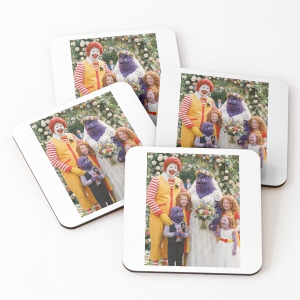 Item preview, Grimace Ronald mcdonald love wedding meme memes funny parody birthday christmas  designed and sold by CheeseBlueprint.