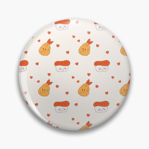 Item preview, Cute Hand Drawn Sushi Shrimp Pattern designed and sold by Porpor Artwork.