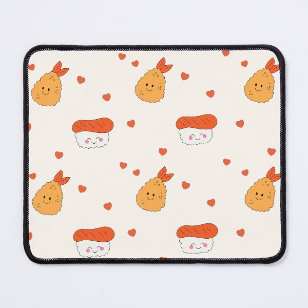Item preview, Cute Hand Drawn Sushi Shrimp Pattern designed and sold by Porpor Artwork.