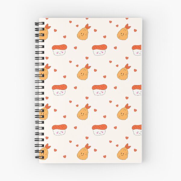 Item preview, Cute Hand Drawn Sushi Shrimp Pattern designed and sold by Porpor Artwork.