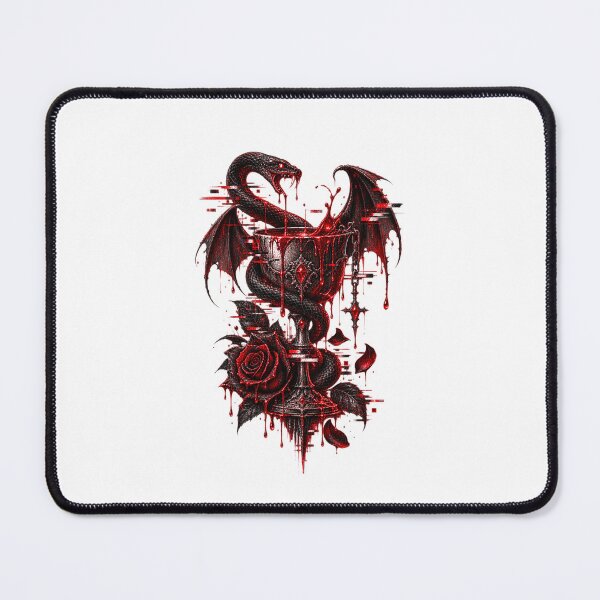 Item preview, BLOOD OATH – Gothic Vampire Chalice Glitch Design designed and sold by UnglaublichGut.