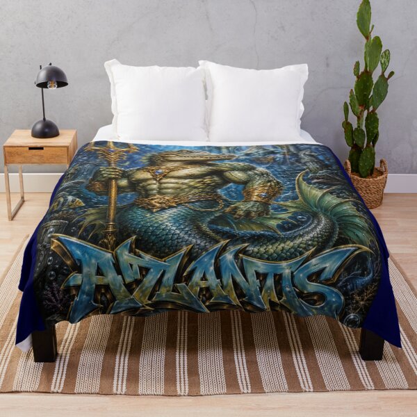 Item preview, Alligator Merman – Neptune’s Ocean Guardian | 90s Airbrush Fantasy designed and sold by Kilian Luc.