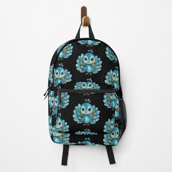 Item preview, Cute Blue Cartoon Peacock designed and sold by hrendika.