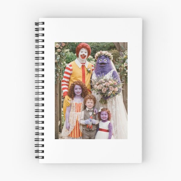 Item preview, Grimace Ronald mcdonald love wedding meme memes funny parody birthday christmas  designed and sold by CheeseBlueprint.