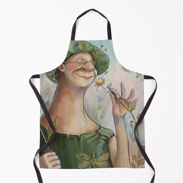 Item preview, Gentle Gardener & Daisy – Whimsical Cottagecore Character Art designed and sold by jassoart.