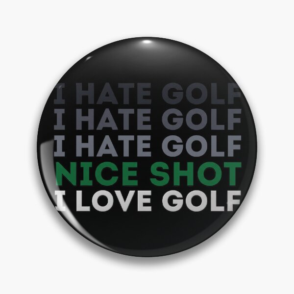 Item preview, I Hate Golf... Wait, Nice Shot! Funny Golfer Emotional Cycle Print designed and sold by Shopeon Designs.