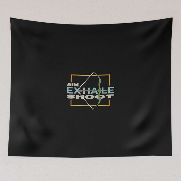 Item preview, Aim Exhale Shoot Archery Bow and Arrow Graphic designed and sold by uglandheap.