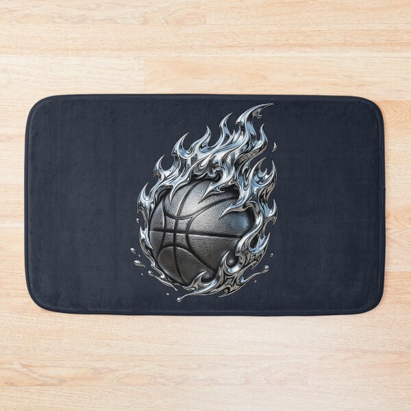 Item preview, Liquid Metal Chrome Flaming Basketball designed and sold by DripCultureLab.