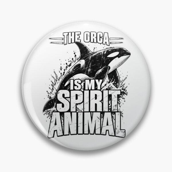 Item preview, The Orca Is My Spirit Animal Killer Whale Grunge Distressed Ocean designed and sold by ZIGLWORKS.